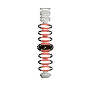 rc stones bracelet s\s black agate   coral