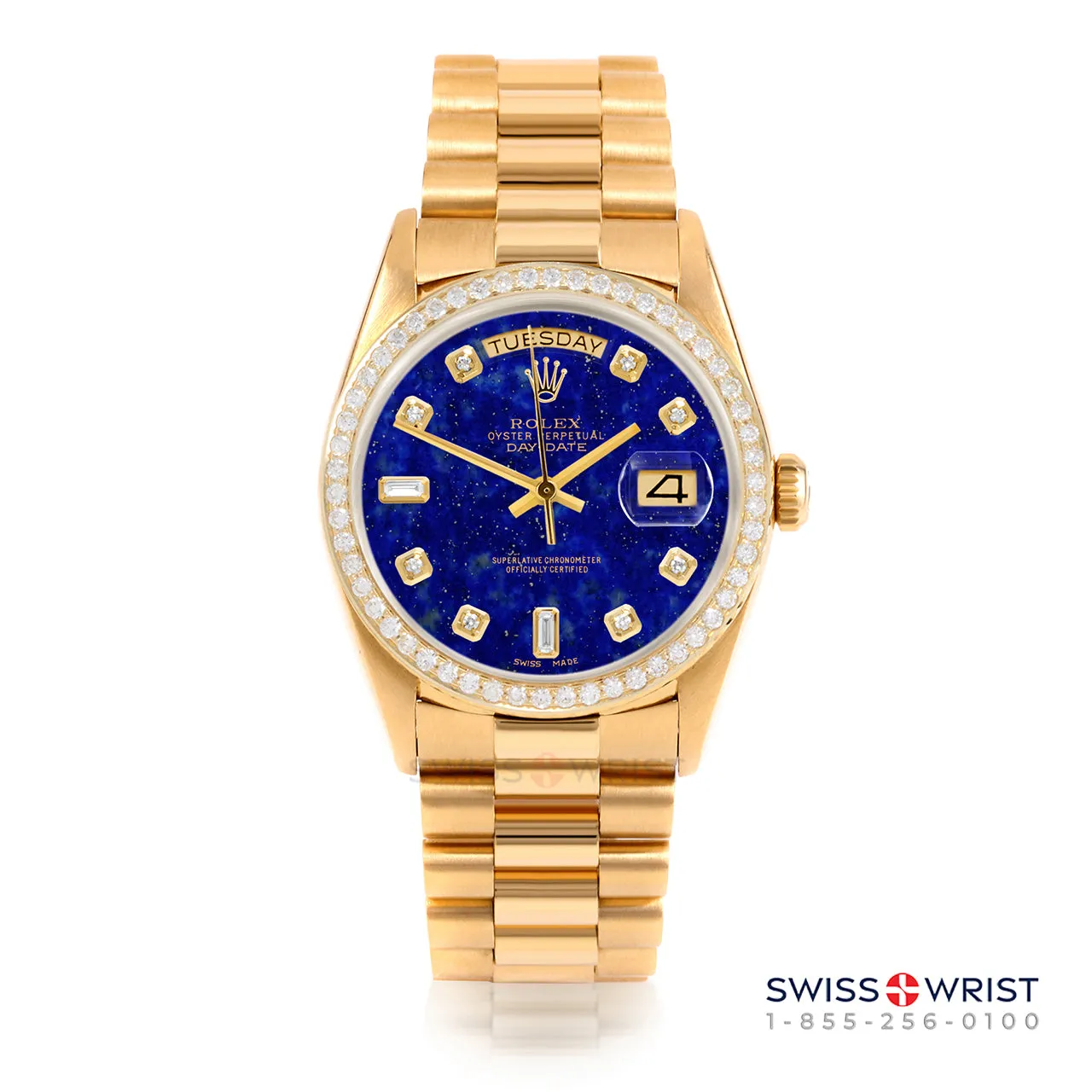 Rolex Day-Date 36mm | 18238-LPS-DIA-AM-BDS-PRS