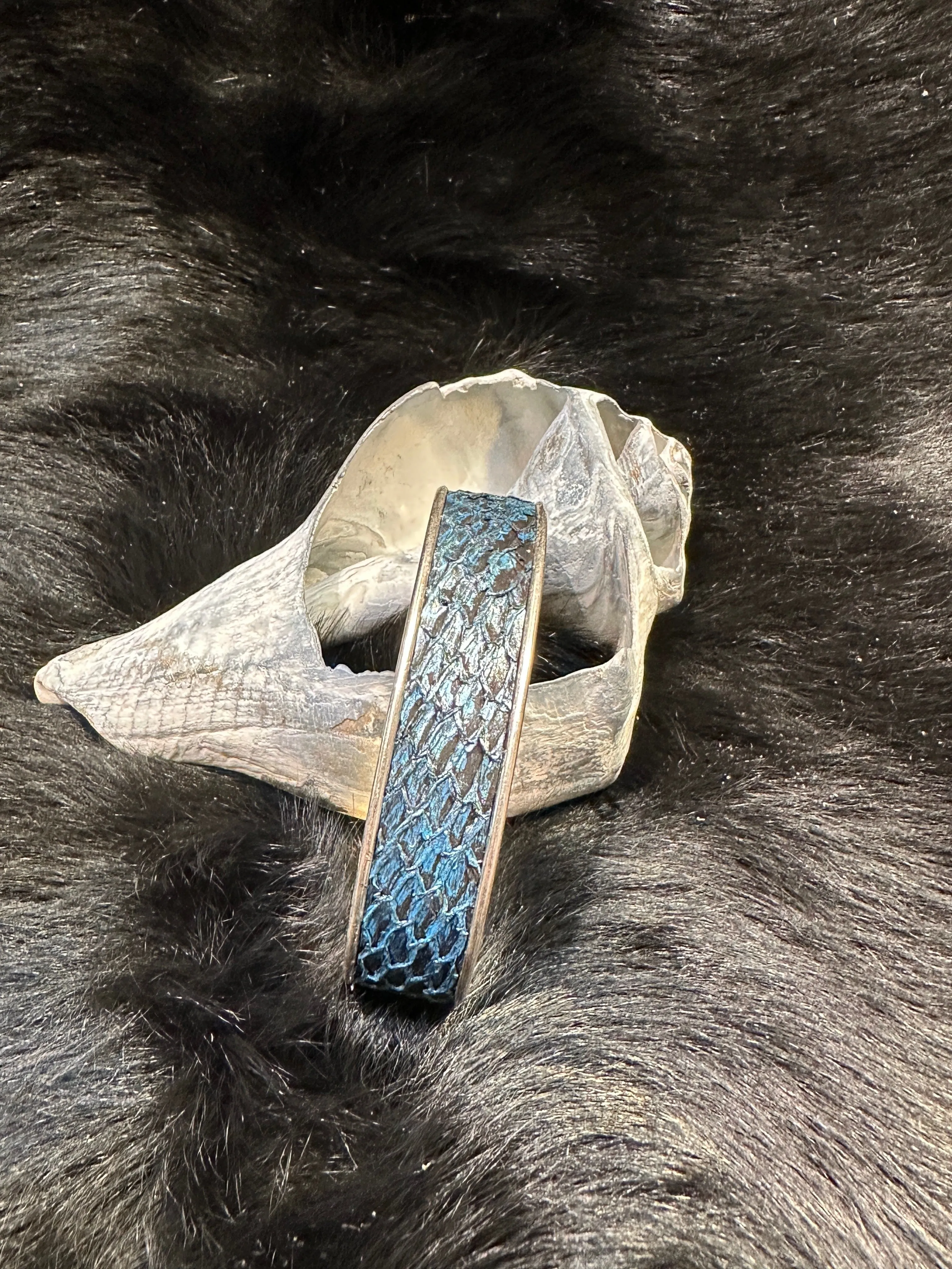 Salmon Leather Cuff Bracelets - 3/4” Adjustable Assorted Colors