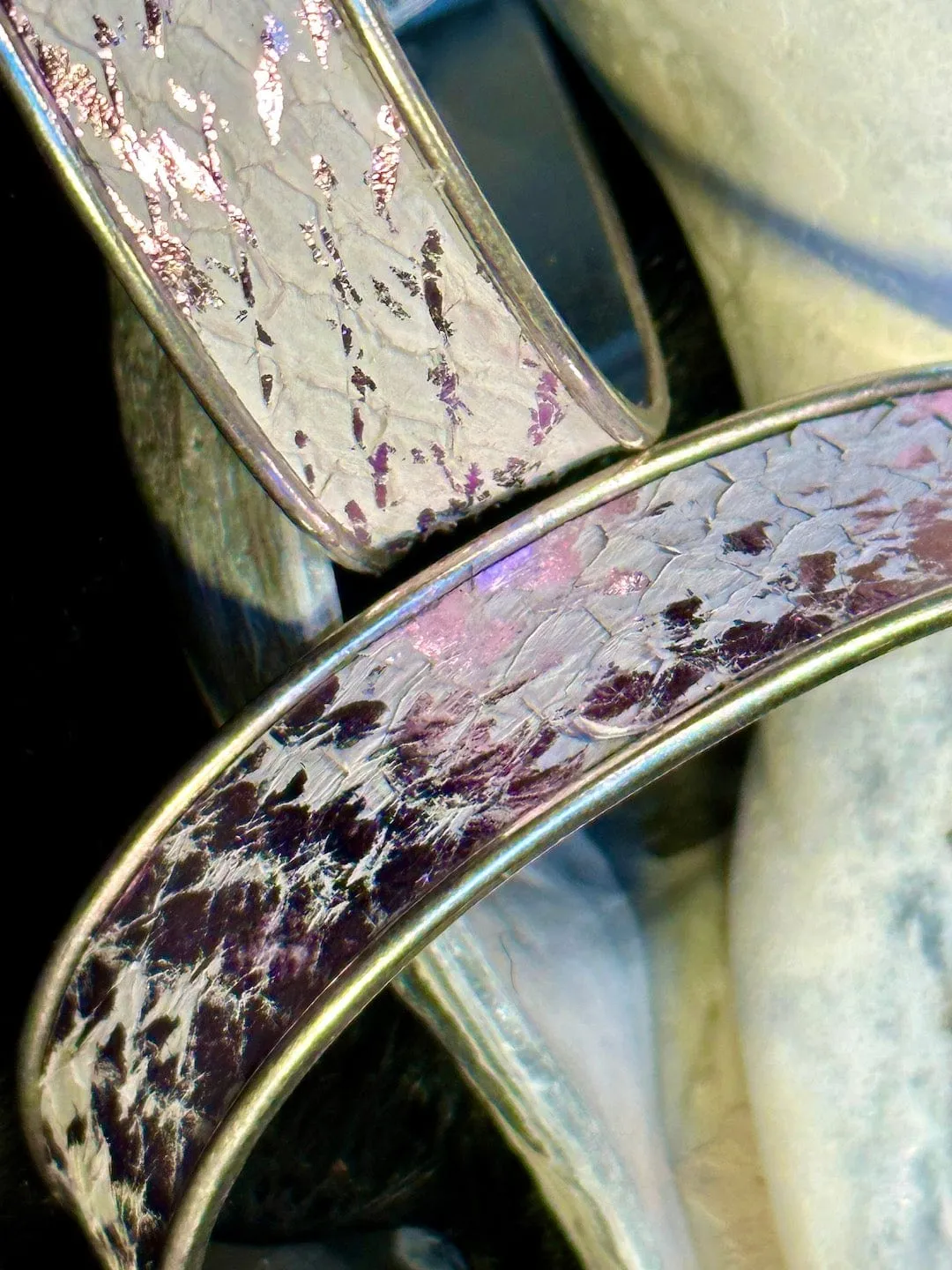 Salmon Leather Cuff Bracelets - 3/4” Adjustable Assorted Colors