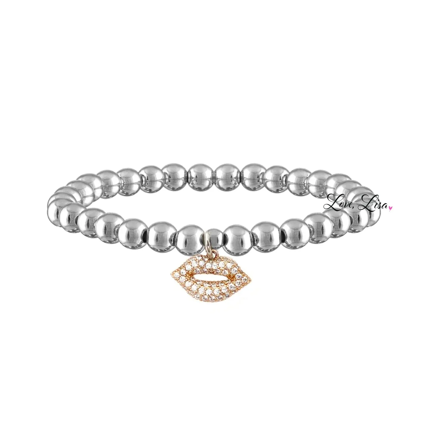 Sami Tiny Little Mini Lips Stretch Bracelet
