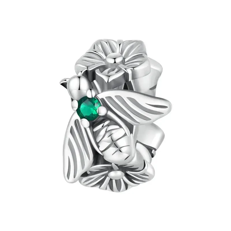 Silver Flower Charm