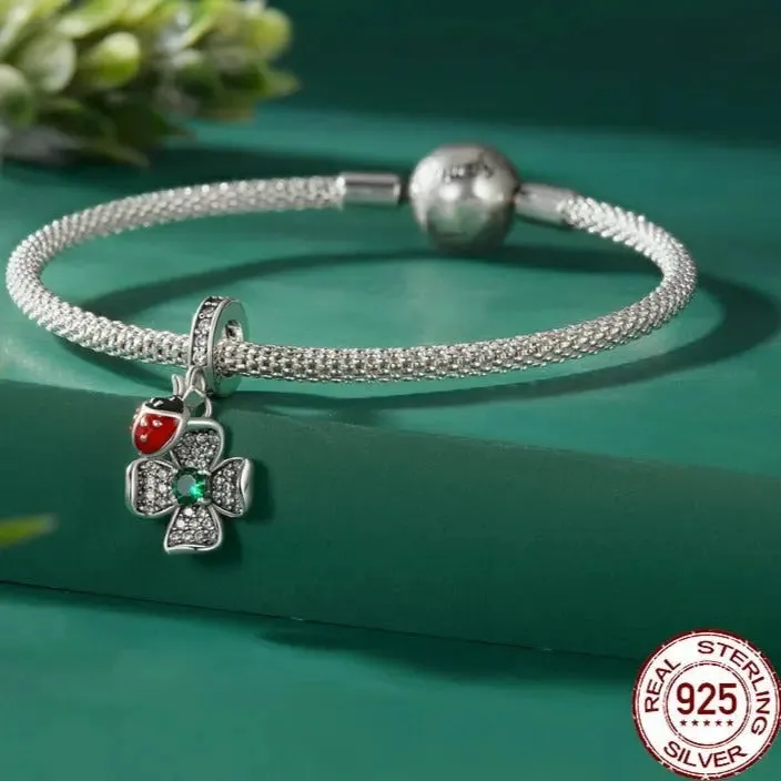 Silver Flower Charm