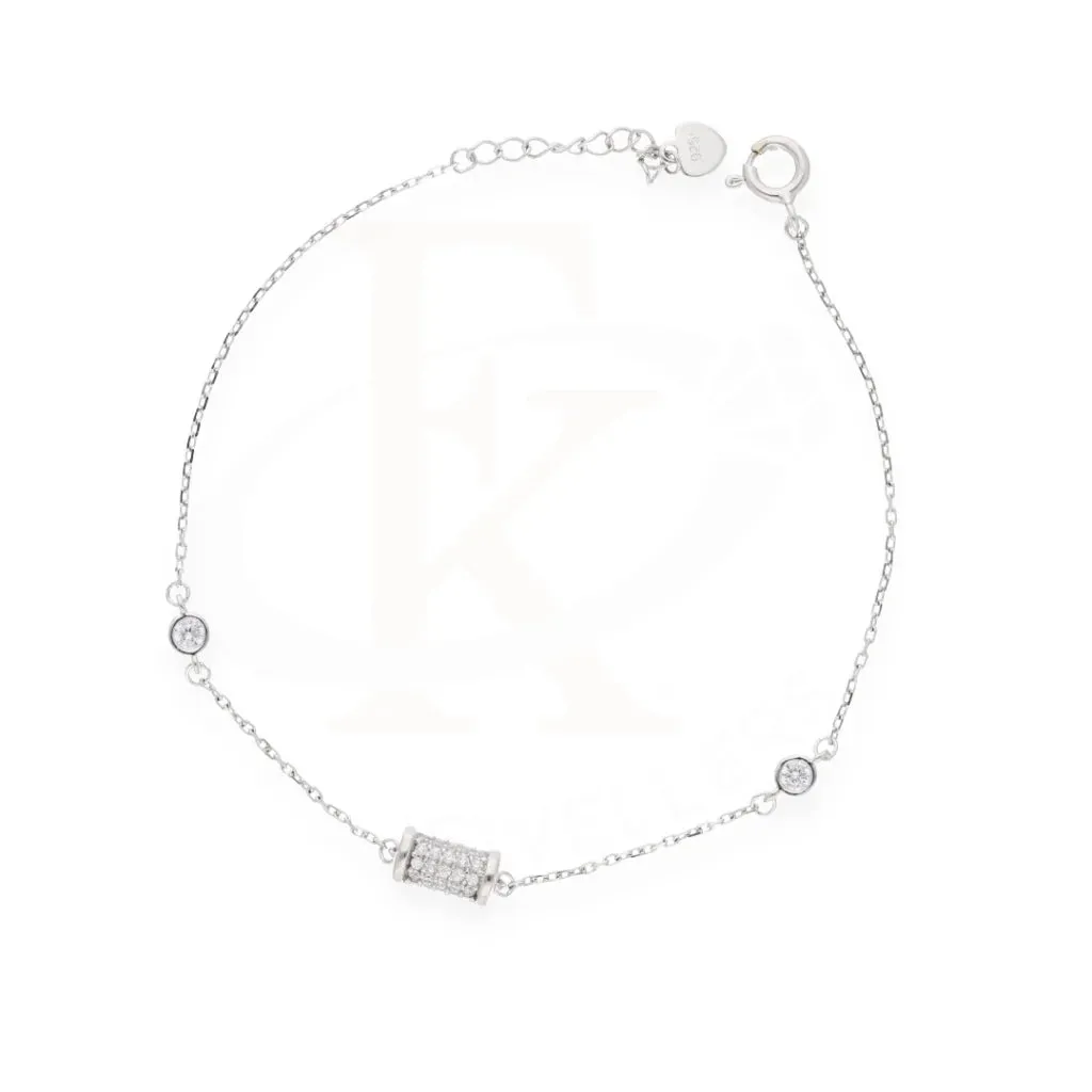 Sterling Silver 925 Cubic Zirconia Bracelet - FKJBRLSL8081