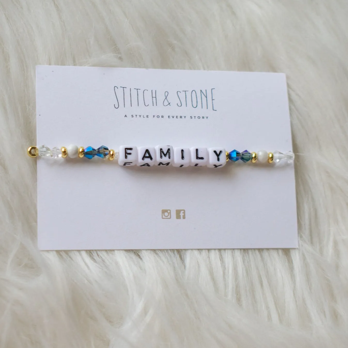 Stitch "Family" Bracelet