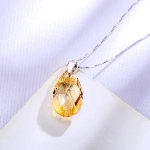 SWAROVSKI WaterDrop Shaped Pendant Necklace
